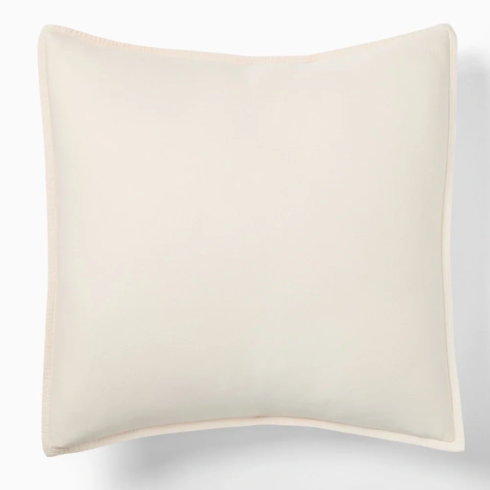 West Elm Brushed TENCEL™ Twill Euro Sham Birch